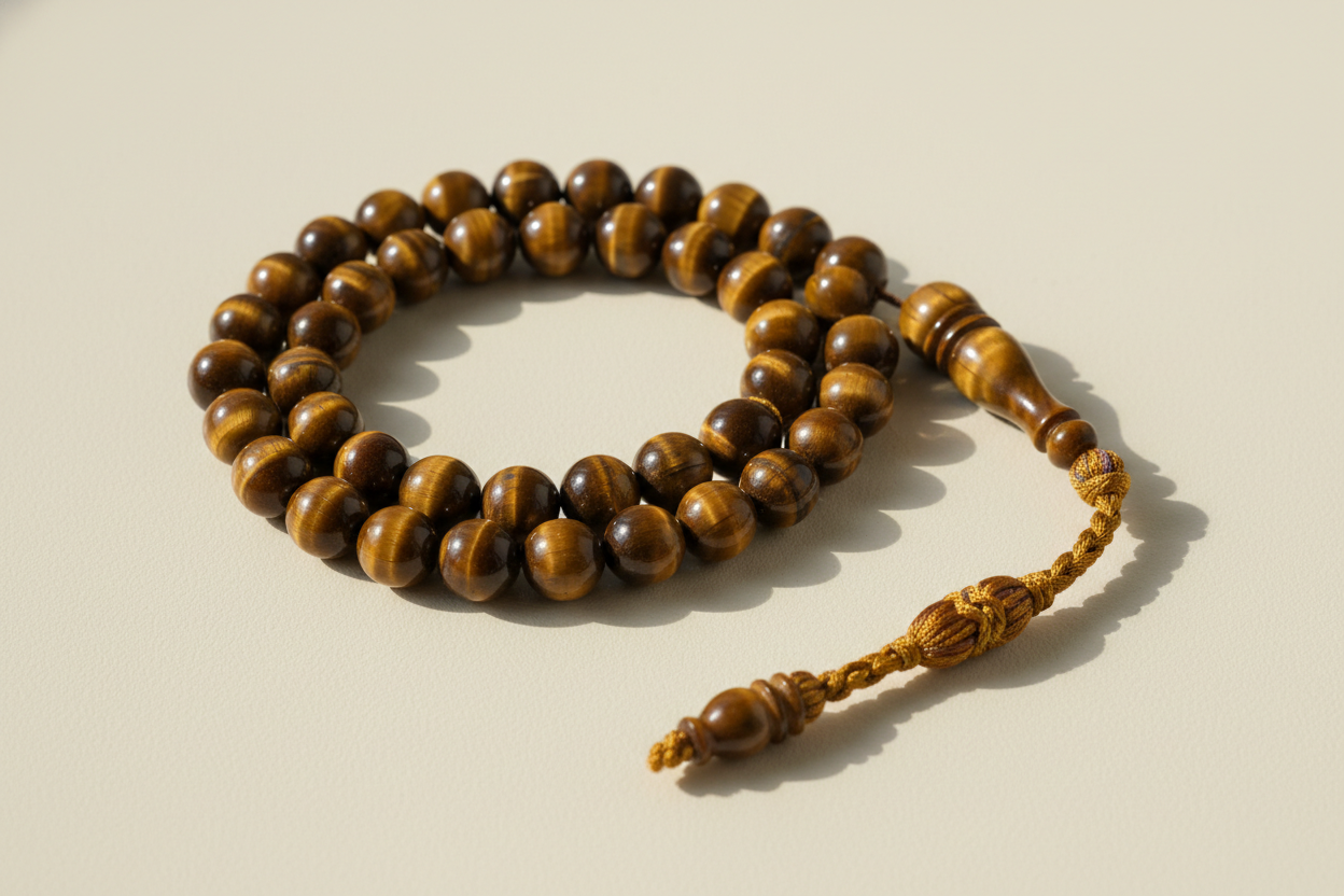tigers eye tasbeeh