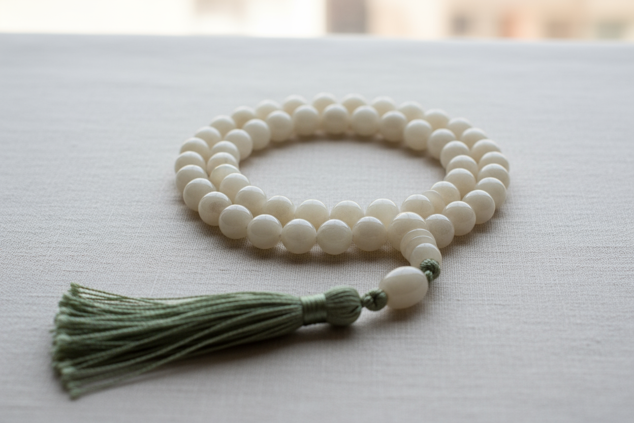 WHITE JADE TASBEEH